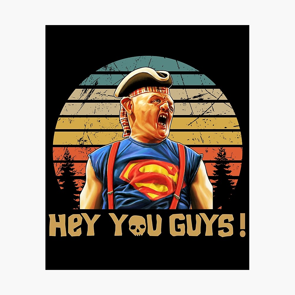 Vintage Retro The Goonies Hey You Guys Christmas Ugly Poster By Heatherryan3 Redbubble