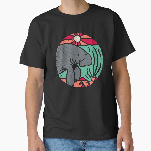 Item preview, Manatee Explores - Rustic Manatee Art designed and sold by Bangtees.