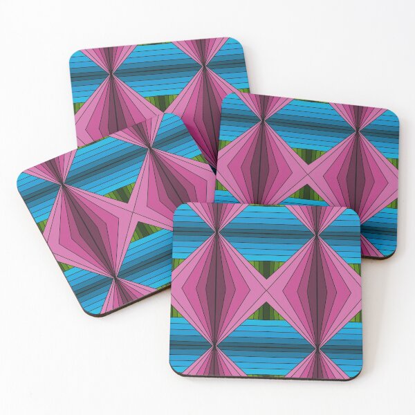 Item preview, Pink and Turquoise Zigzags designed and sold by ArtfullHeart9.