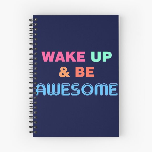 Item preview, Wake up and be awesome colorful typography designed and sold by DBkaushal.