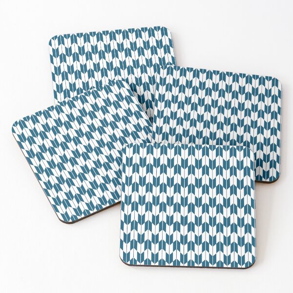 Item preview, Japan Blue and White Yagasuri Traditional Japanese Pattern #2 designed and sold by Heedee Design.