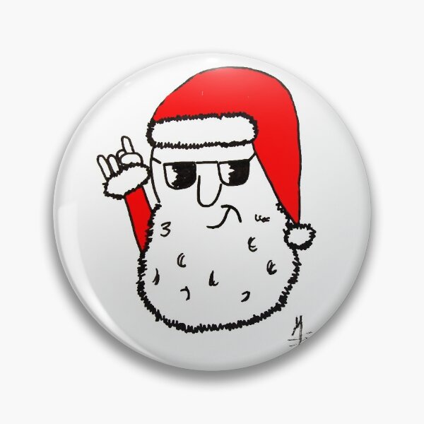 Item preview, Santa - Santa Claus - Rock N Metal designed and sold by Marion Waschk.