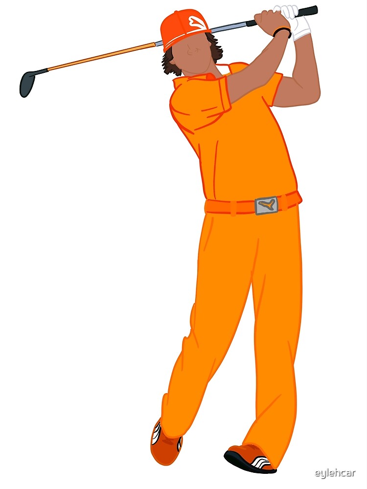 &ldquo;Rickie Fowler Signature Orange&rdquo; Poster for Sale by eylehcar | Redbubble