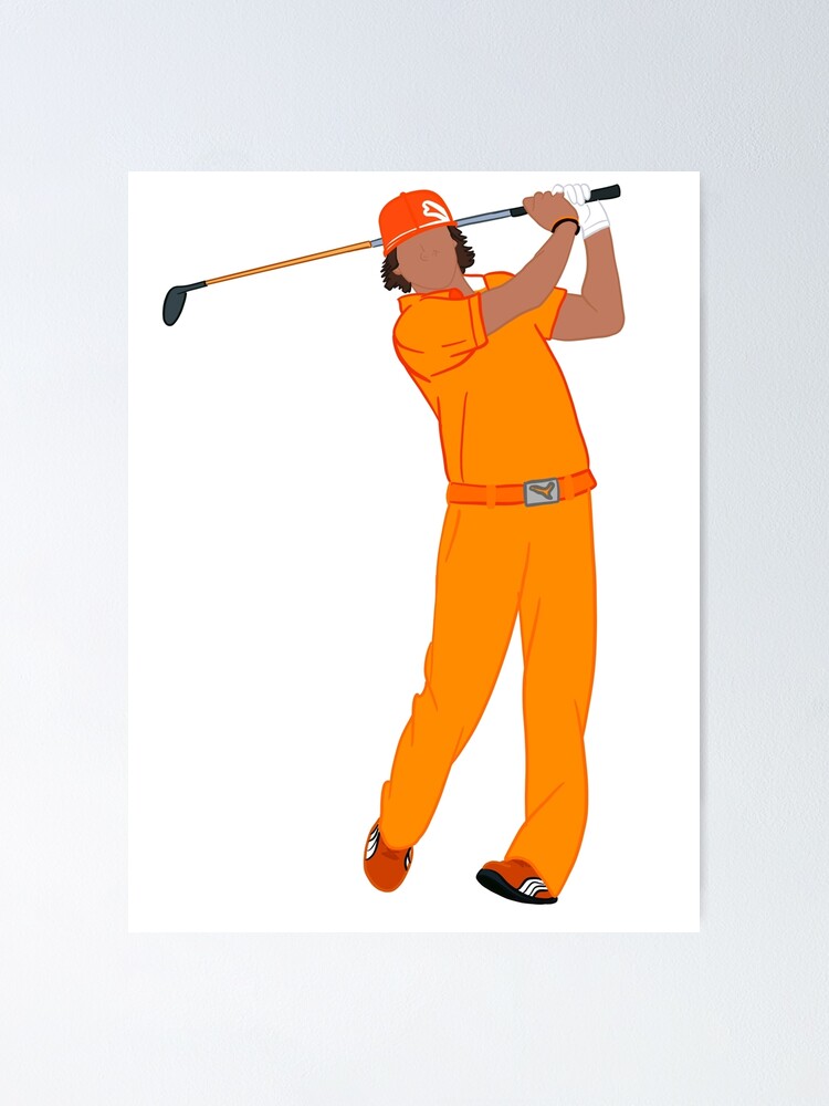 &ldquo;Rickie Fowler Signature Orange&rdquo; Poster for Sale by eylehcar | Redbubble