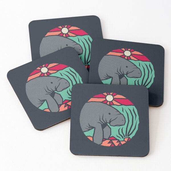 Item preview, Manatee Explores - Rustic Manatee Art designed and sold by Bangtees.