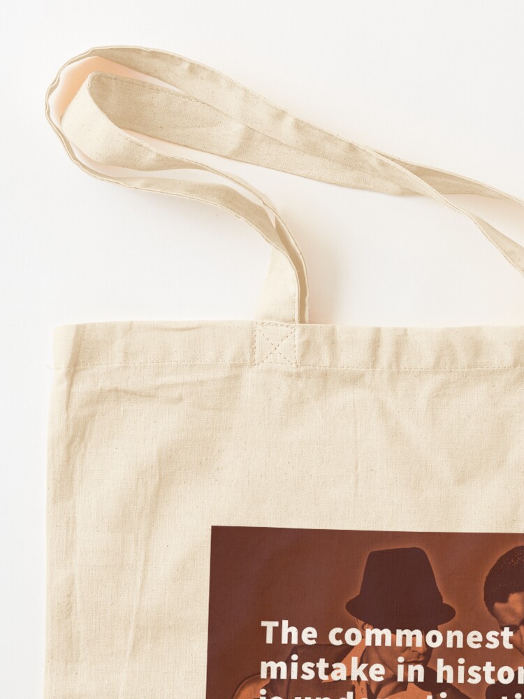 Alternate view of The commonest mistake in history is underestimating your opponent; happens at the poker table all the time. - David Shoup Tote Bag
