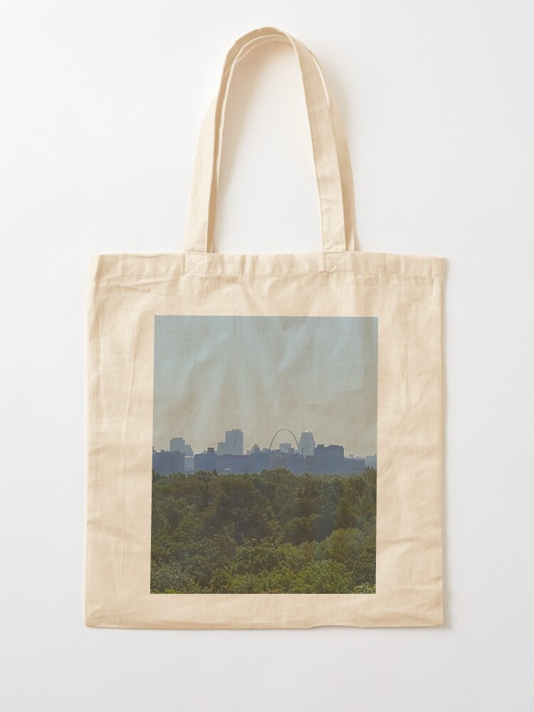 St. Louis, Missouri, Skyline (100% Cotton Canvas Reusable Tote Bag)
