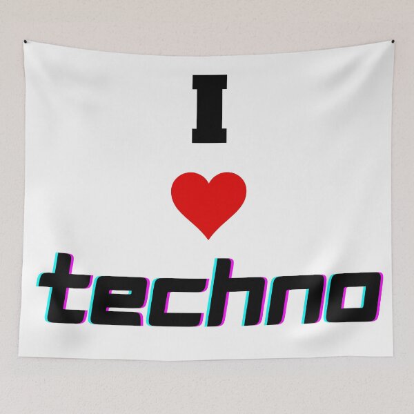 Item preview, I Love Techno designed and sold by dimitar-pnankov.