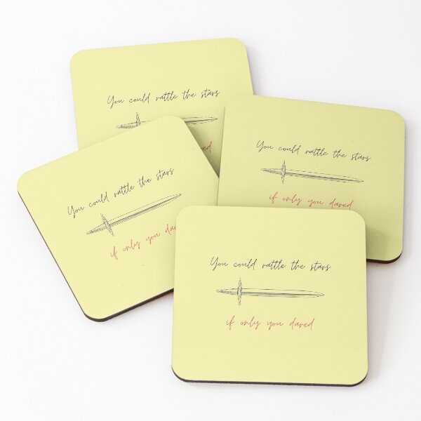 Item preview, You could rattle the stars yellow Throne of Glass quote, Sarah J. Maas. designed and sold by ivy-ish.