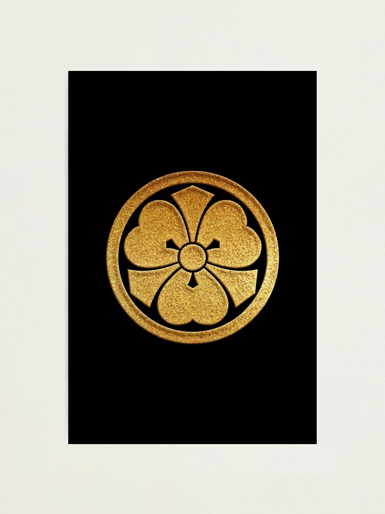 Kenkatabami Kamon in Gold Seal  Photographic Print for Sale by Takeda-art