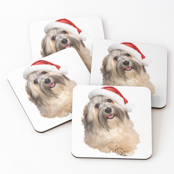 Item preview, Merry Christmas Havanese Dog in a Santa Hat designed and sold by samdella.