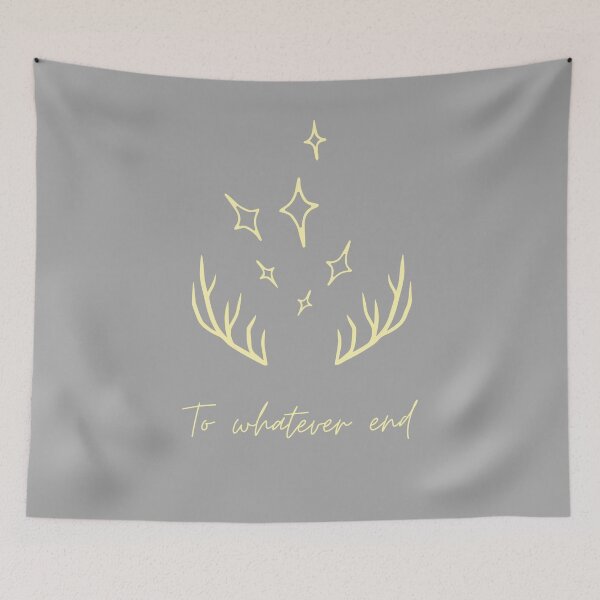 Item preview, To whatever end grey and yellow, quote Throne of Glass Sarah J. Maas designed and sold by ivy-ish.