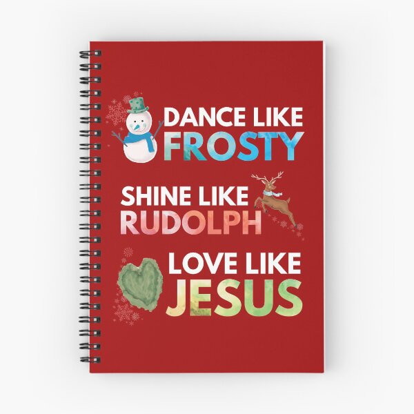 Item preview, Dance like Frosty Shine like Rudolph Love like Jesus, Red designed and sold by foramelie.