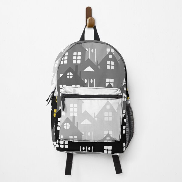 Item preview, Houses grey gradient yellow light window designed and sold by Digibee.