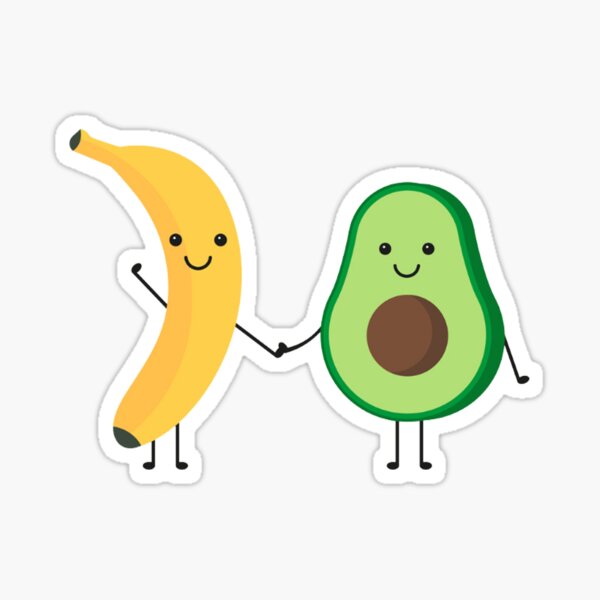Item preview, avocado with banana designed and sold by zanbo.
