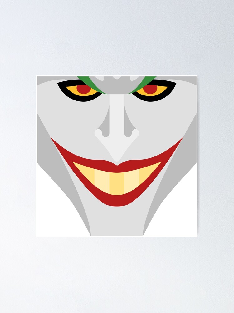 Jokers Face Art Design  Poster for Sale by ForModernU