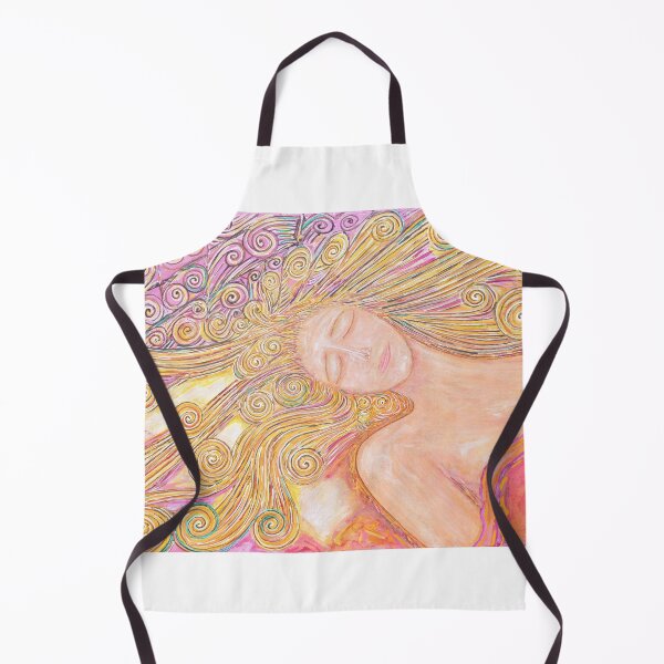 Item preview, HAIR UPON THE PILLOW,painting.golden wavy hair music patterns leonard cohen designed and sold by Vincent Loverso.