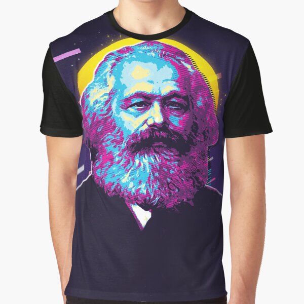 Vista previa del artículo con la obra «Karl Marx», diseñado y vendido por dekuuu.