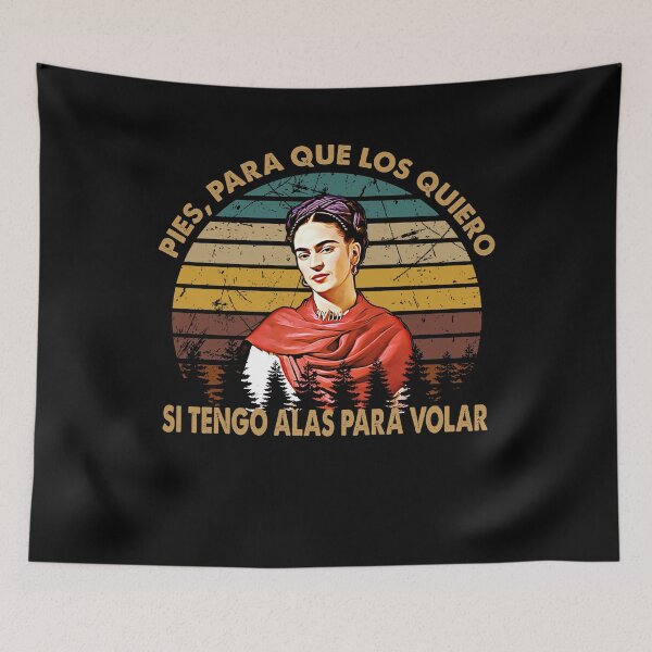 Item preview, vintage retro mexican text Frida Kahlo painter art for fans designed and sold by DawnOpal82.