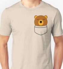 Napping pocket bear Unisex T-Shirt