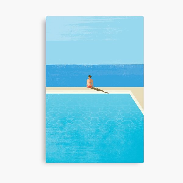 Item preview, Girl Poolside relax designed and sold by SurfolioPrints.
