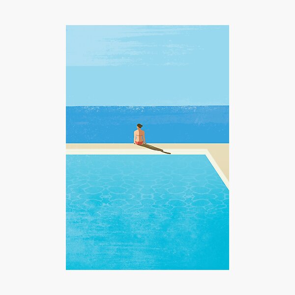 Item preview, Girl Poolside relax designed and sold by SurfolioPrints.