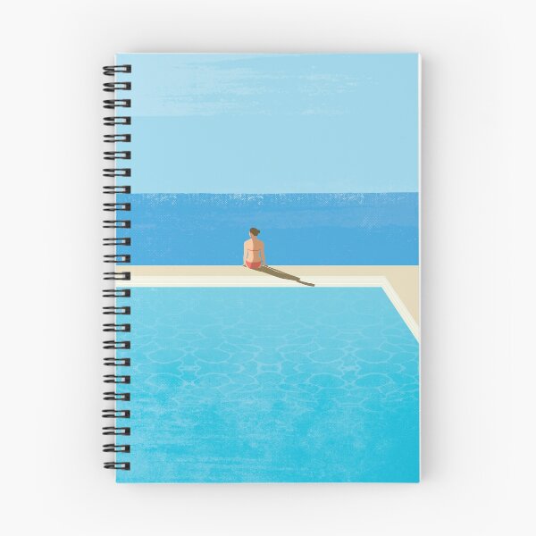 Artikelvorschau, Mädchen am Pool entspannen entworfen und verkauft von SurfolioPrints.