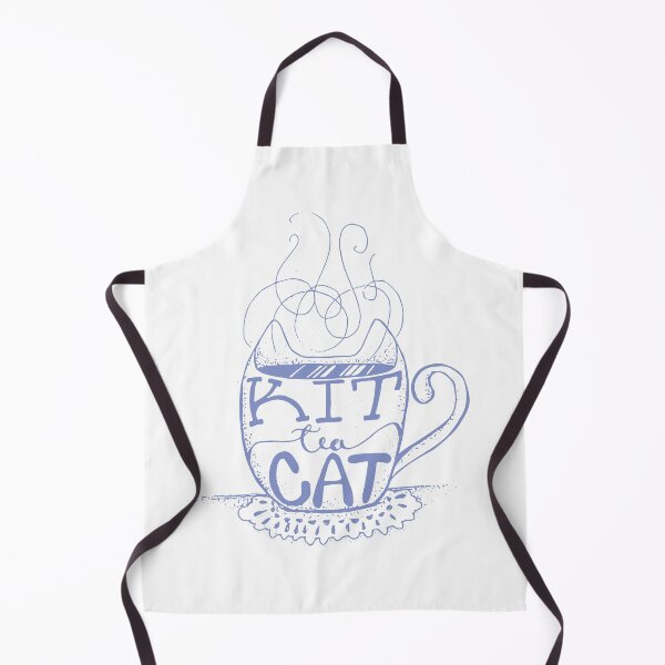 Item preview, Kitty Cat - Tea Lover Lettering Art - Visual Pun - Mug - Light Blue designed and sold by AnanasArt.