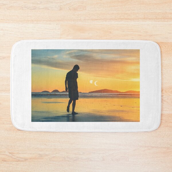 Item preview, Man Walking on Beach of Alien Planet With 2 Moons designed and sold by alanawood.