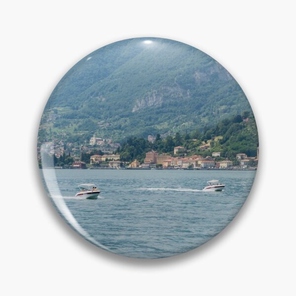 Item preview, Powerboating Across Lake Como - A Little Two Boat Race at Tremezzo Village designed and sold by Georgia Mizuleva.