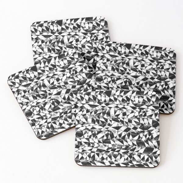 Item preview, Black & White Abstract Glitch Art Design designed and sold by aeiyou.