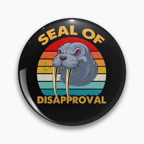 Item preview, seal of disapproval vintage designed and sold by KerryABC.