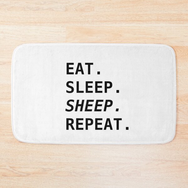 Item preview, Fun Sheep Text Print designed and sold by Brimwood.