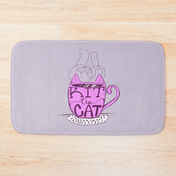 Item preview, Kitty Cat - Tea Lover Lettering Art - Visual Pun - Mug - Neon Pink designed and sold by AnanasArt.