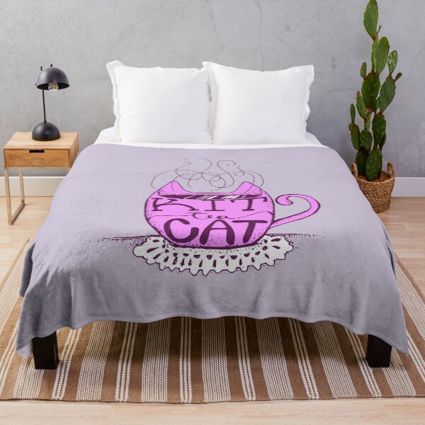 Item preview, Kitty Cat - Tea Lover Lettering Art - Visual Pun - Mug - Neon Pink designed and sold by AnanasArt.