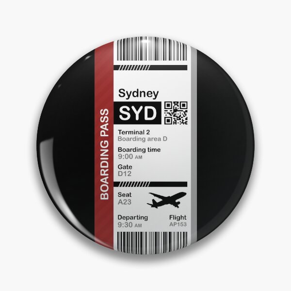Item preview, Sydney Boarding Pass (Flight Destination Ticket) designed and sold by oclatikaz.