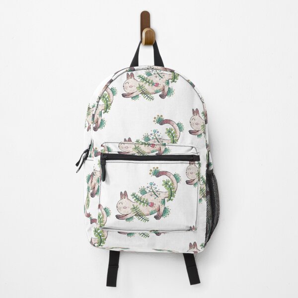 Item preview, Cat Stretching Out with Floral Elements designed and sold by maak-and-illy.