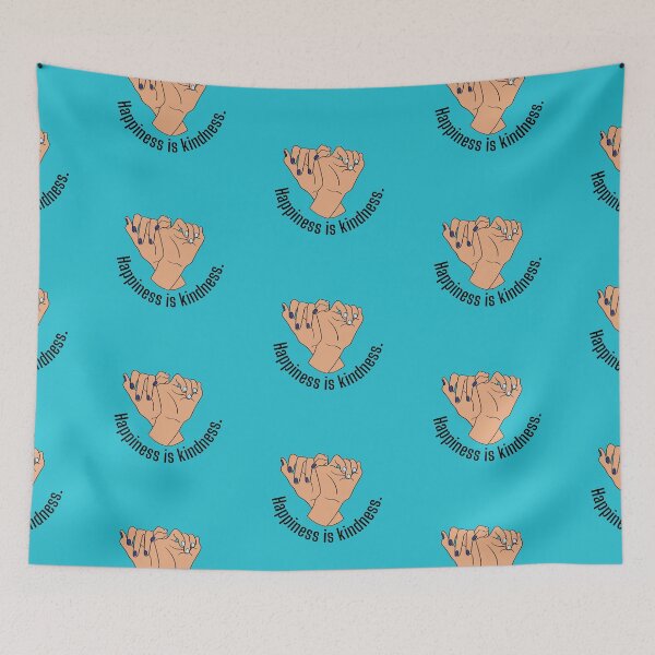 Item preview, happiness is kindness. pinky promise.  designed and sold by maplunk.