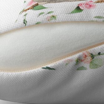 Alternate view of Bearded Dragon On A Carnation Background Floor Pillow