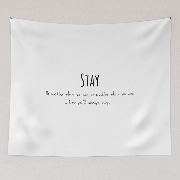 Item preview, Stay print (black text) designed and sold by AlexiaArts.