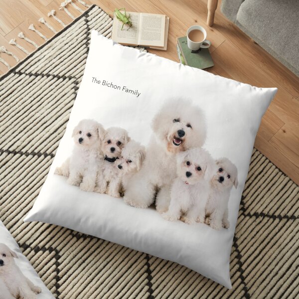 The Bichon Family pillows Floor Pillow