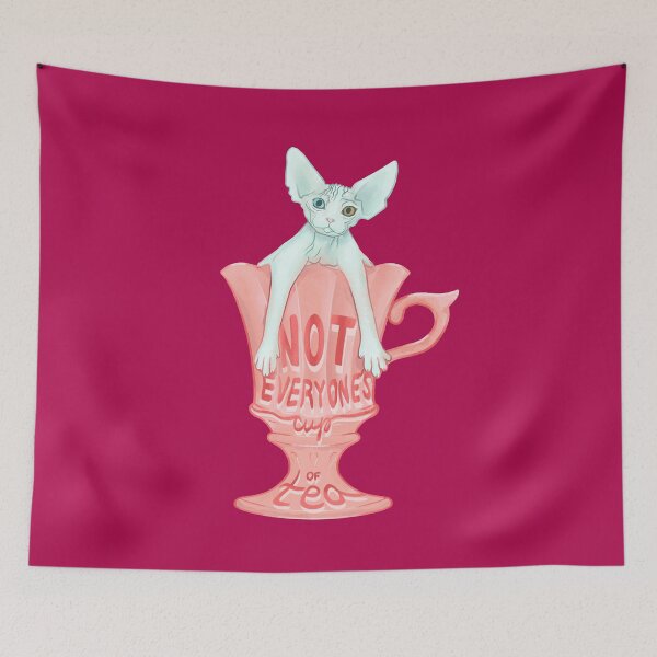 Item preview, Not everyone's cup od tea - White Sphynx Cat designed and sold by AnanasArt.