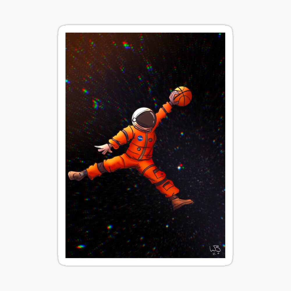 space jumpman Poster for Sale by ArtbyWaz Redbubble