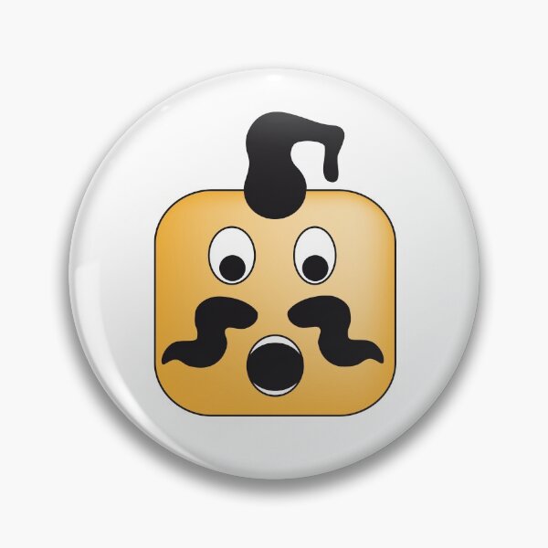 Item preview, Ukrainian cossack square emoticon / emoji of surprise designed and sold by Familyshmot.