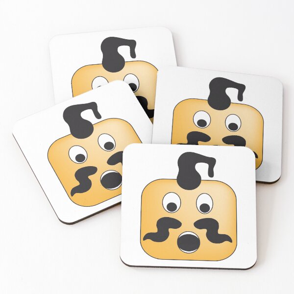 Item preview, Ukrainian cossack square emoticon / emoji of surprise designed and sold by Familyshmot.