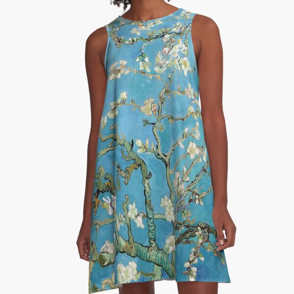 1890-Vincent van Gogh-Almond blossom-73.5x92 A-Line Dress