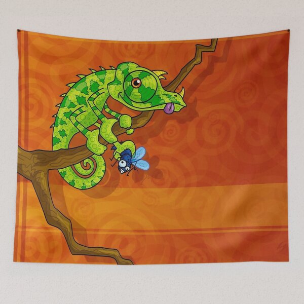 Item preview,  illustration of cute lizard that hunted designed and sold by 42youbest.