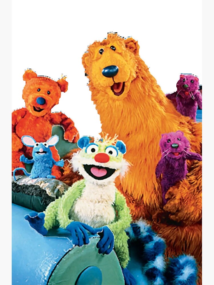 Discover bear in the big blue house Premium Matte Vertical Poster