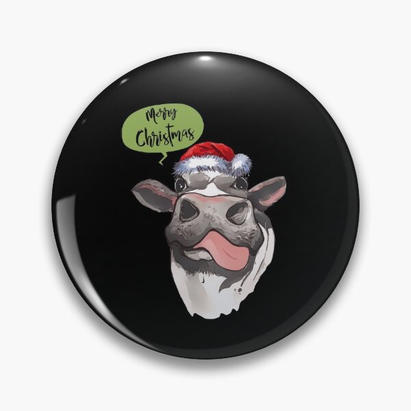 Item preview, Cow, reindeer horns and nose, Merry Christmas sweater designed and sold by Collagedream.