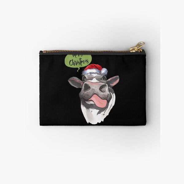 Item preview, Cow, reindeer horns and nose, Merry Christmas sweater designed and sold by Collagedream.